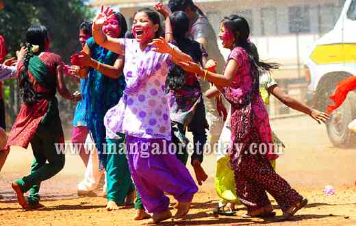 Celebrating Holi with the under privileged kids